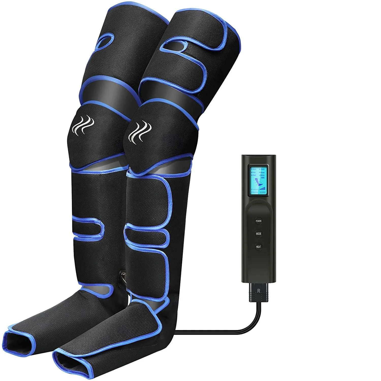 

Leg-Massager Compression for Thigh Calf Foot Massage Muscles Pain Relieve Boots Device with Handheld Controller Knee-Heat