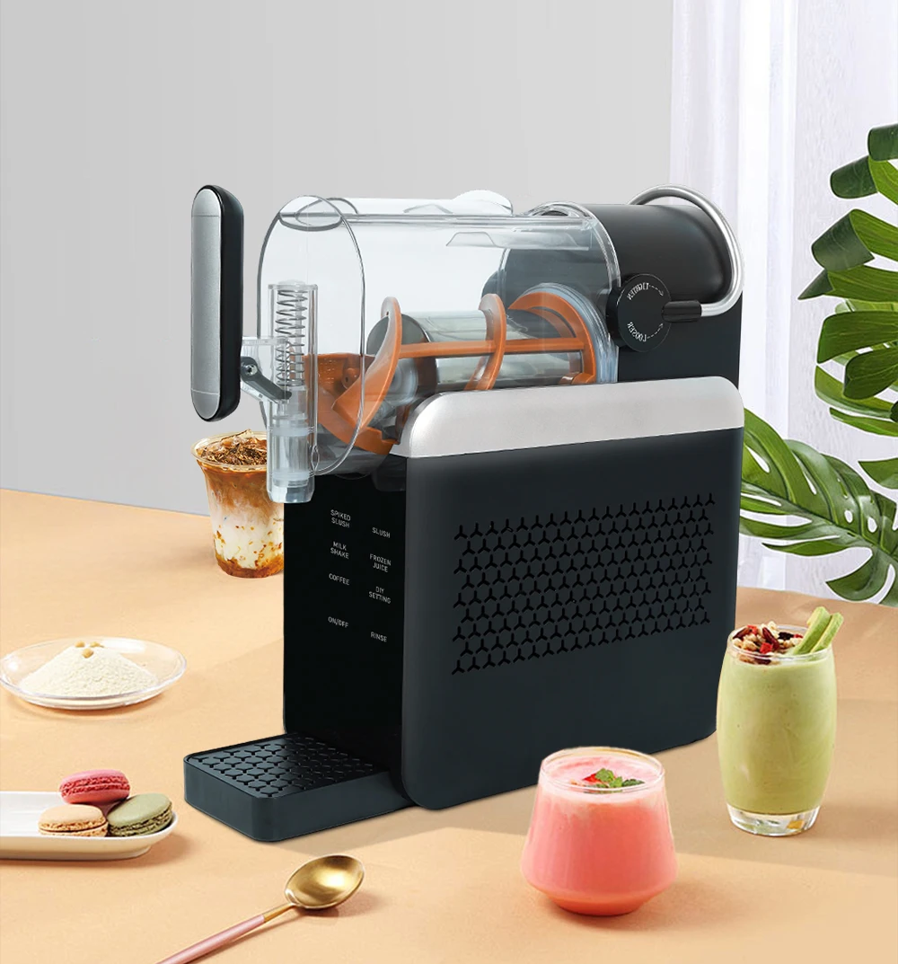 Multifunctional Frozen Slush Ice Cream Maker 6 Preset Modes Fast 15-Minute Production Long Time Constant Cooling