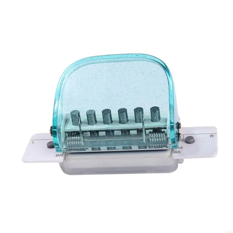 W89Cポータブルホールパンチャー6ホールペーパーパンチャー6ホールパンチングマシンマニュアルパンチャーホーム用