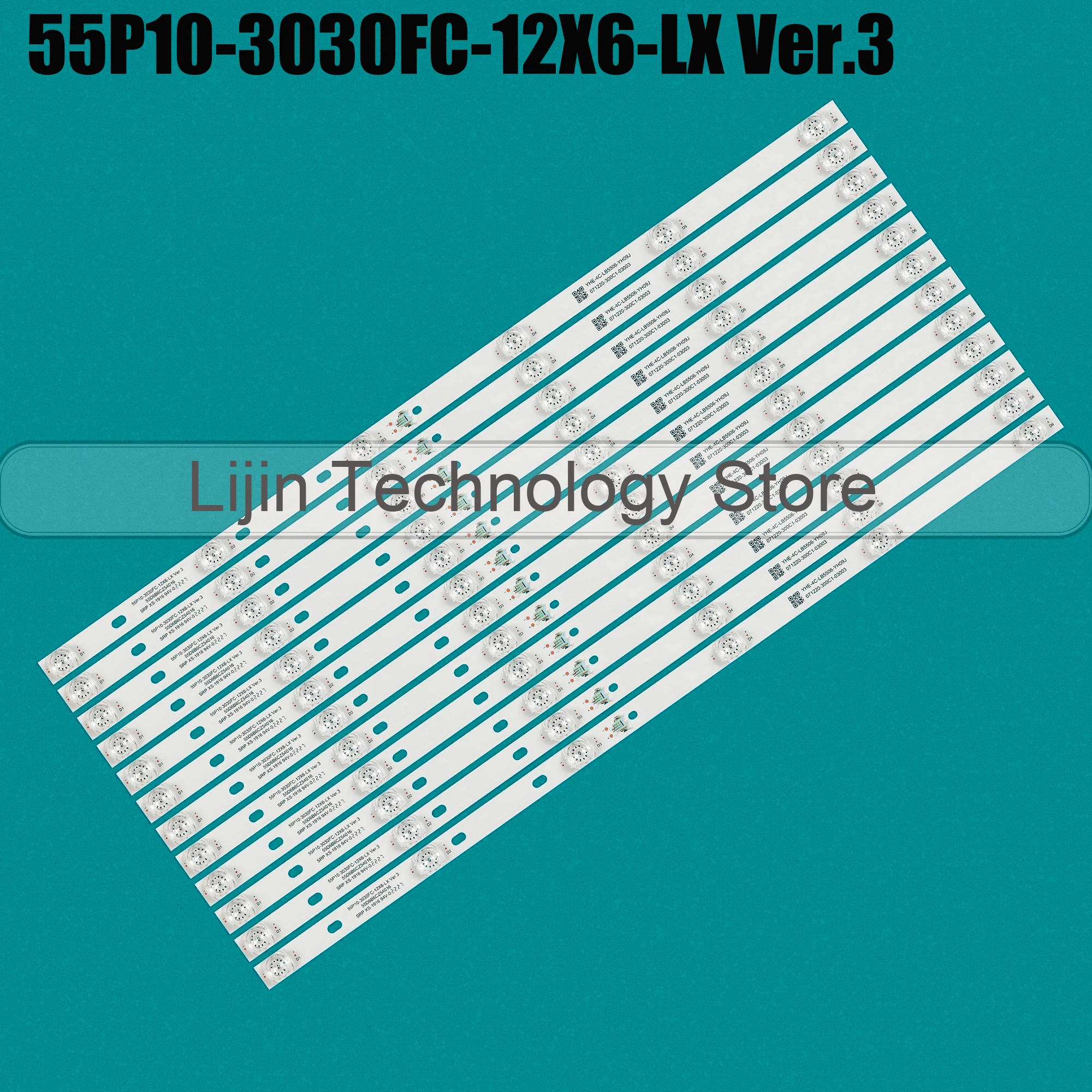 Podświetlenie LED dla 55AC712 55P10-3030FC-12X6-LX 20200106   YHF-4C-LB5506-YH09J 55C715 55C715X1 55C815X1 55C815 55C717 55C716 55C78