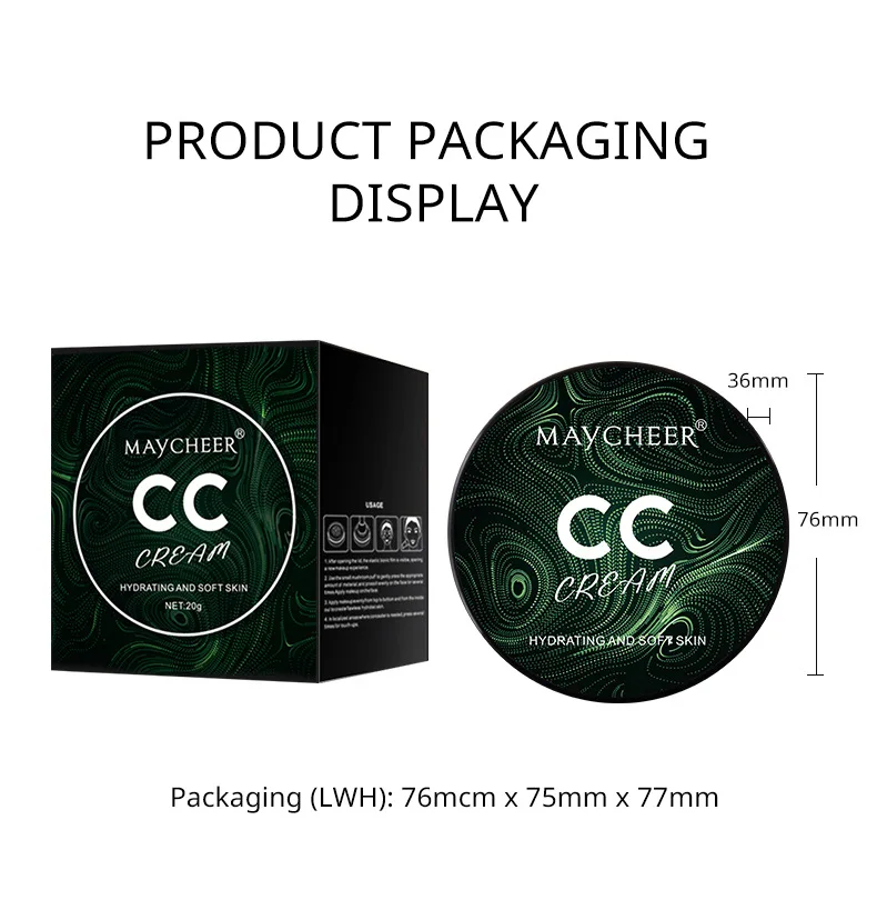 キノコヘッドエアクッション、CCクリームファンデーション保湿コンシーラー防水オイルコントロール長期持続ヌードメイクアップ付きメイクアップ