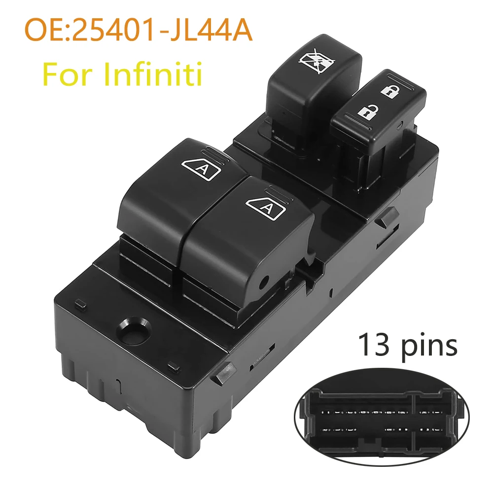 

Передняя левая электрическая кнопка управления стеклоподъемником, детали для Infiniti G37 Q60 Coupe 25401-JL44A 25401JL44A, автомобильные аксессуары