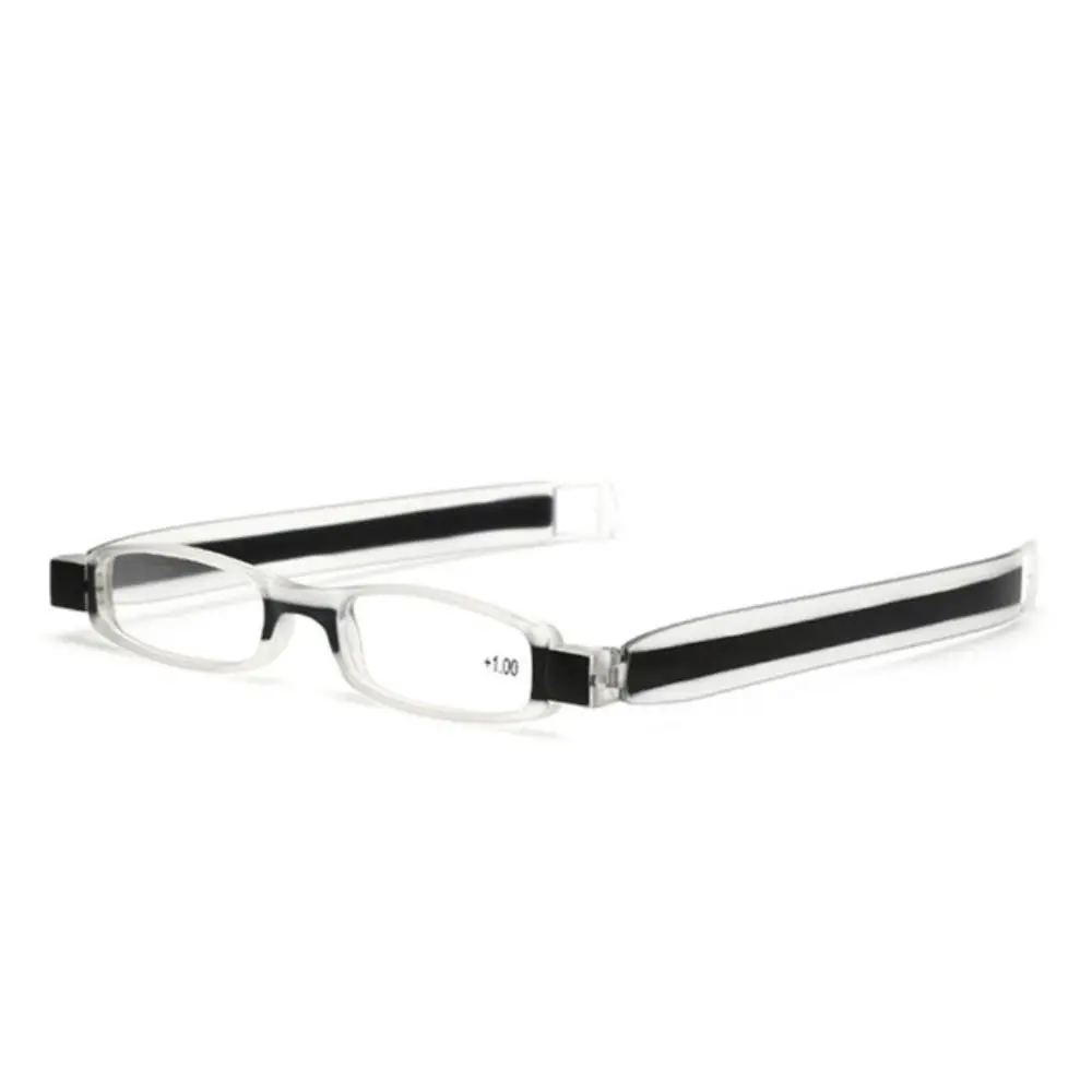 2 PCS Computer Goggles Folding Reading Glasses 360 Degree Rotation Ultra-light Presbyopia Anti-skidding Resin Reading Glasses