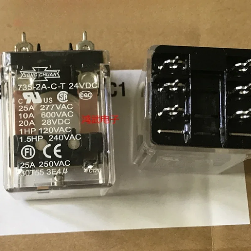 

（Brand-new）1pcs/lot 100% original genuine relay:735-2A-C-T 24VDC 25A Intermediate relay