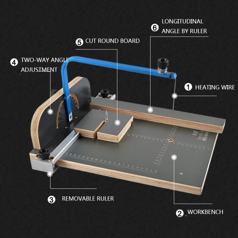 Lightweight Polystyrene Foam Pearl Cotton  Cutting Machine KD-6 Electric Heating Wire Cutting Table Household Heat Cutter