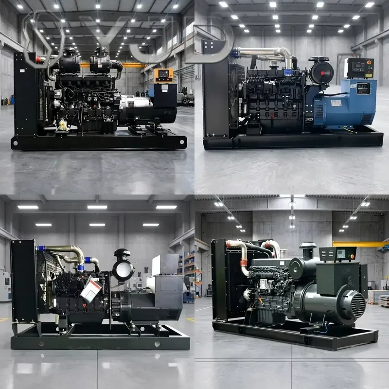 YJD Weichai Diesel Engine 550 Kva Diesel Generator Open Type 400KW 50HZ Water Cooled Diesel Power Plant