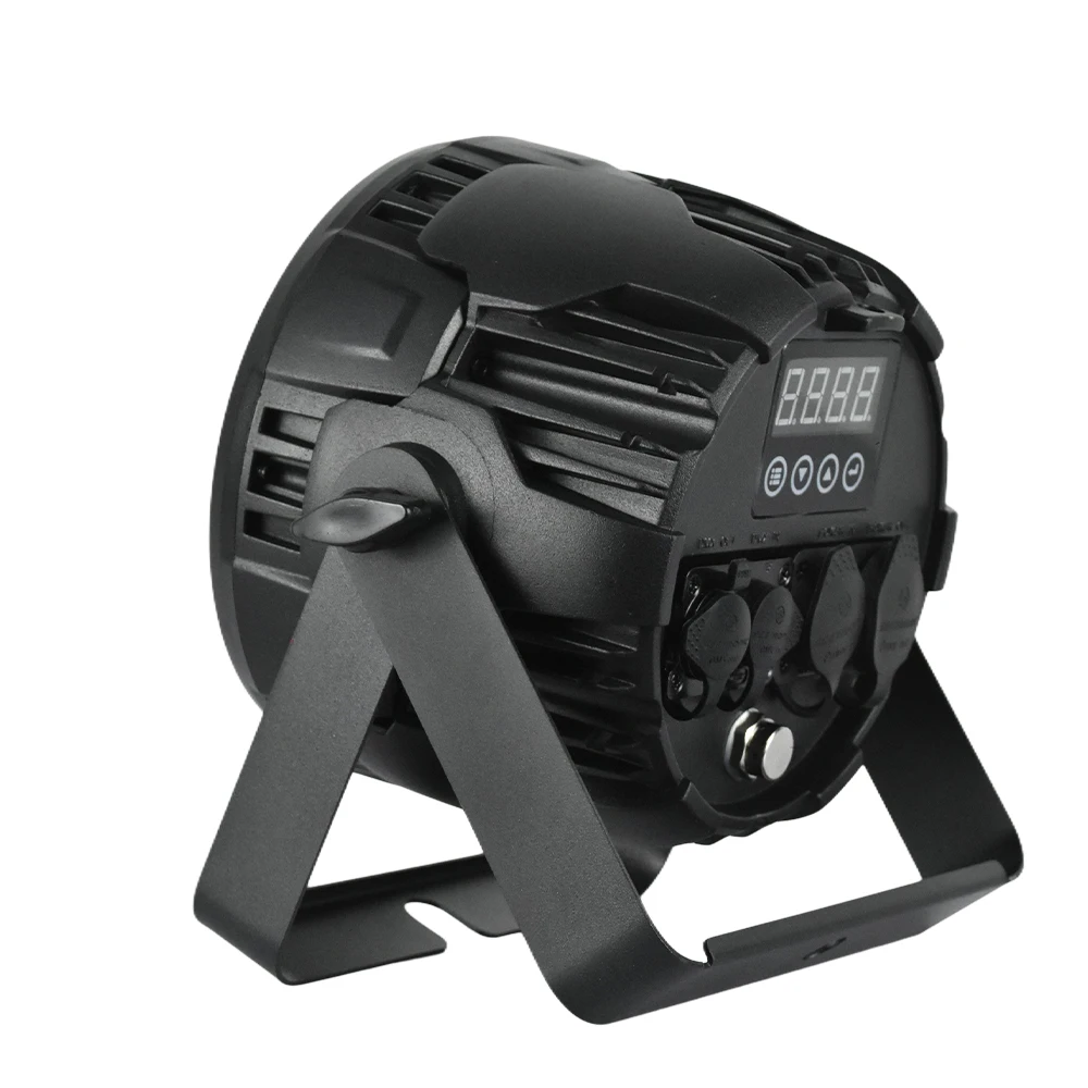 YUER 150W 7x20W RGBWA+UV Waterproof Par Light DMX512 RDM IP65 Sound Activated Linear Dimmer for Outdoor Indoor Events