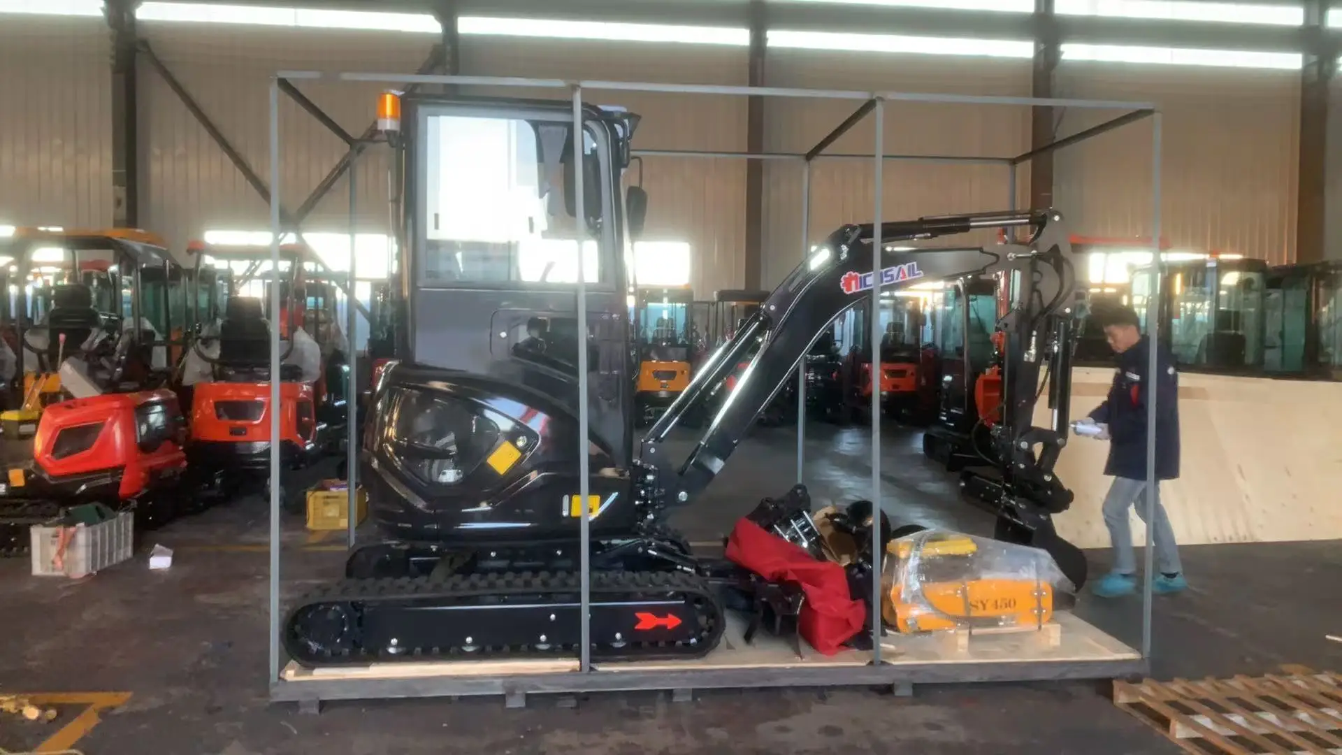 

Хит продаж в Китае, гусеничный экскаватор Nicosail, 1,8-тонный экскаватор, пакетировочная машина с дополнительными аксессуарами на продажу