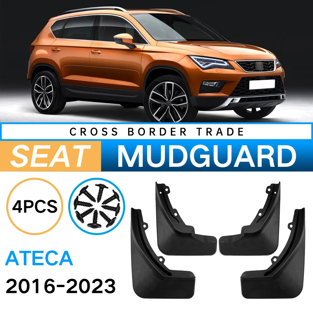 Car Mud Flaps Splash Guards Fender Mudguard for SEAT Ateca 2016-2023 Heavy Duty Off Road Wheel Guard