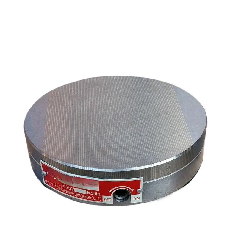 Round Fine Detail Permanent Magnet Chuck Strong Round Disc Internal and External Round Table Lathe Magnetic Chuck