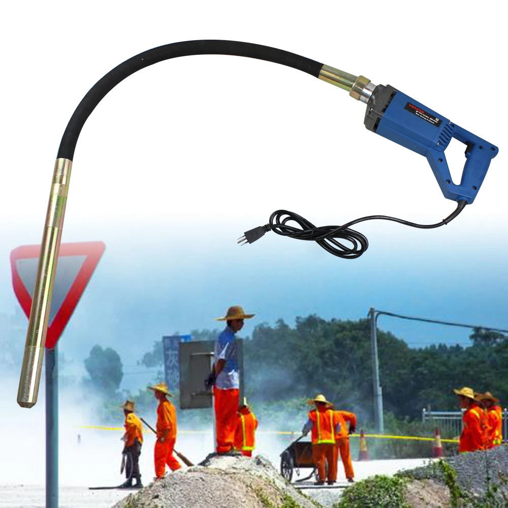 800 W elektrisch handbeton trilgereedschap Ergonomische handgreepvergrendelingsschakelaar afneembaar voor cement-gietwerkingen