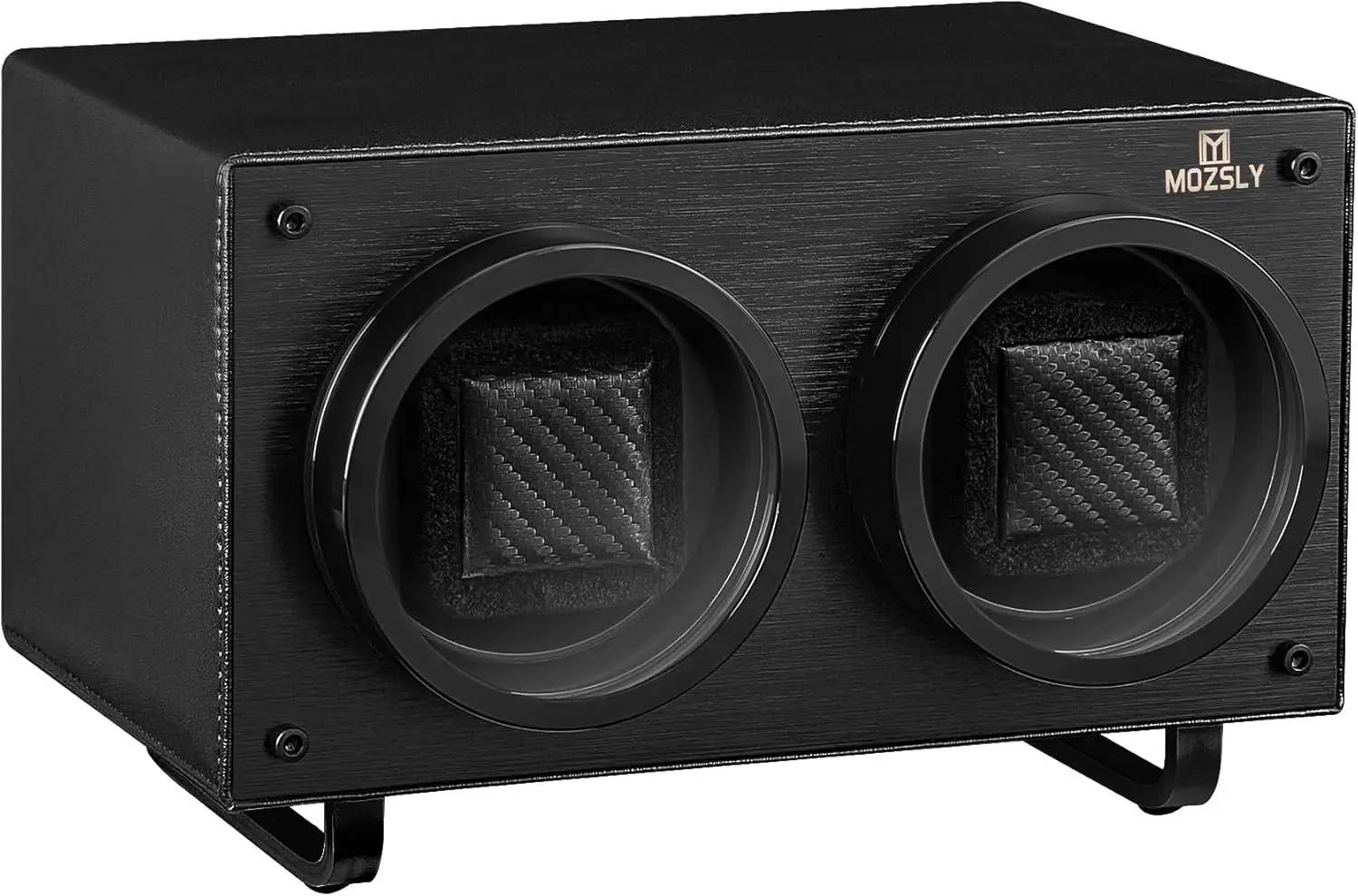 

Double Watch Winder for Automatic Watches, Quiet Motor, 12 Rotation Modes, AC Adapter or Battery Powered, PU Leather