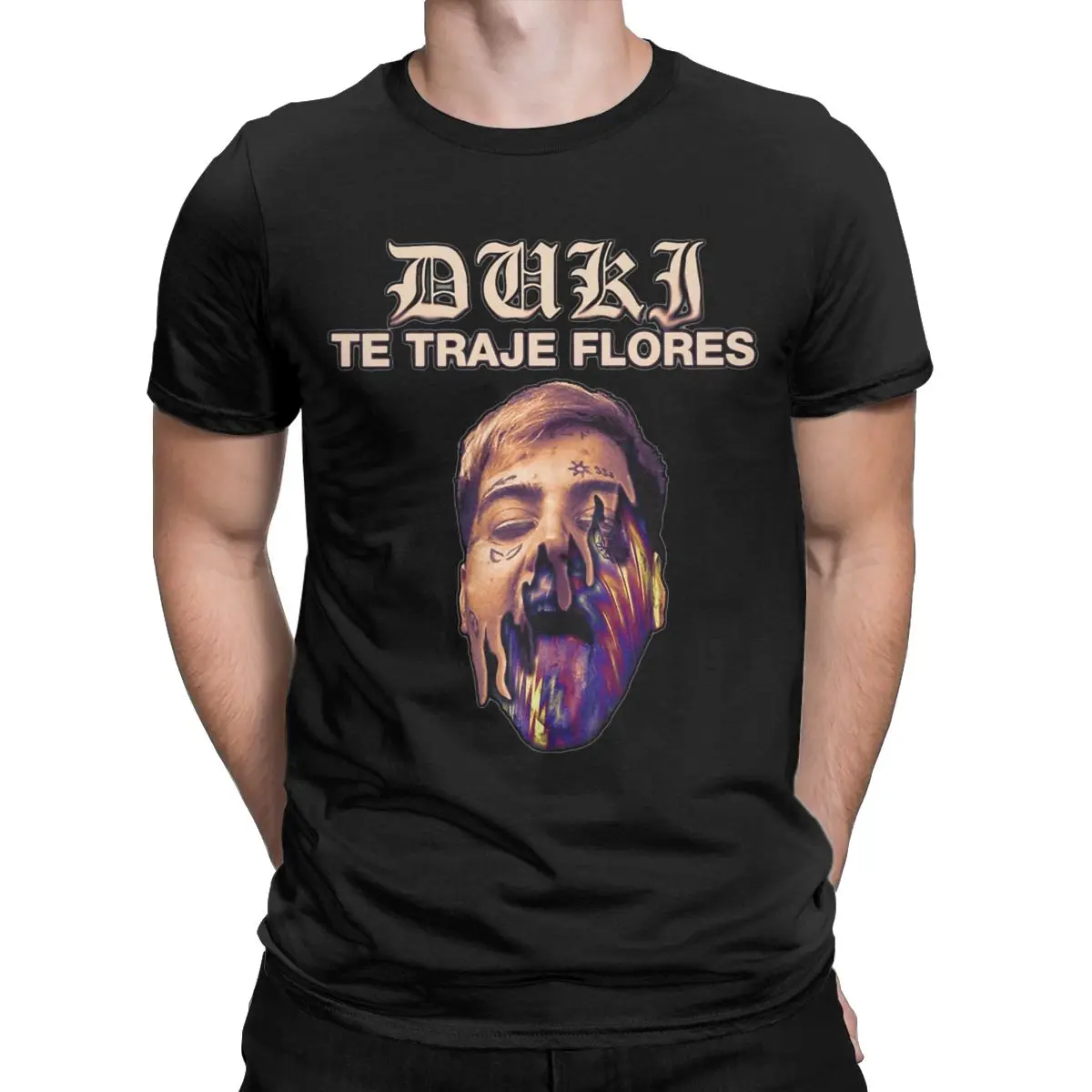 Men Women's Duki The Traje Flores Rap Shirt Outfits Fashion Cotton T Shirt Tee Clothing New Arrival