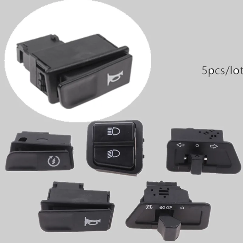 

Мотоциклетный скутер, пусковой переключатель, звуковой сигнал, пять основных кнопочных переключателей, разъемы указателя поворота, 5 шт./компл., аксессуары