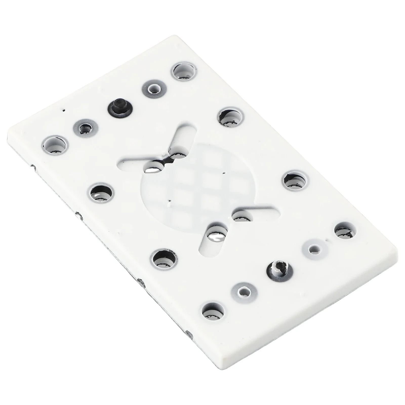 

Brand New Sanding Pad Square Stable Performance 12 Holes 130x80mm Accessories Aluminum Plate + PU Foam Backup Plate