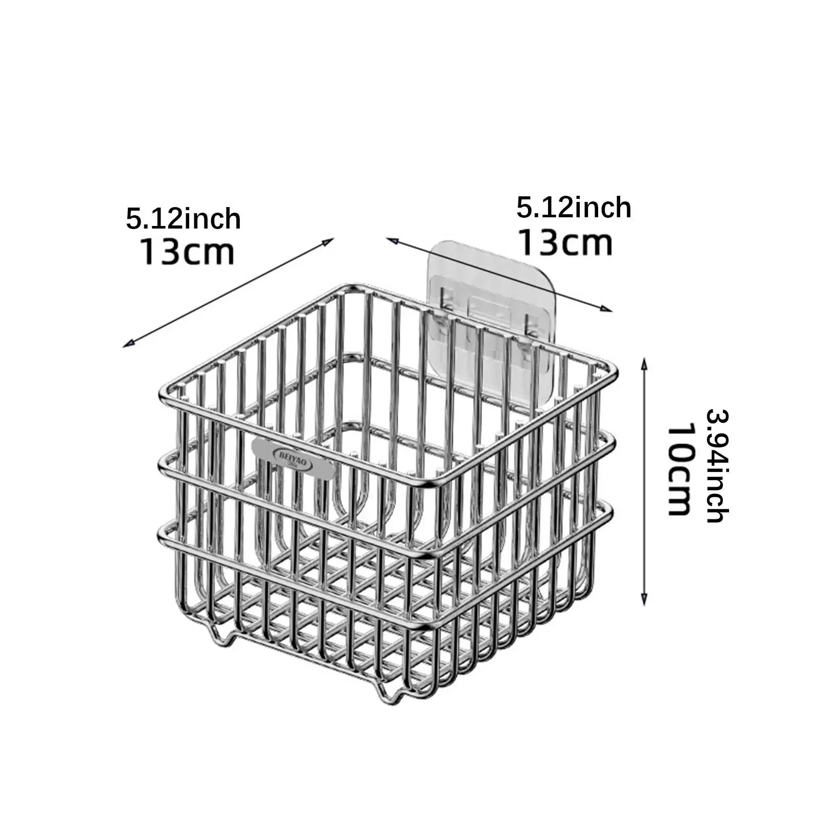Wall Mounted Basket Fashion Decor Kitchen Storage Case for Closet RV Desktop