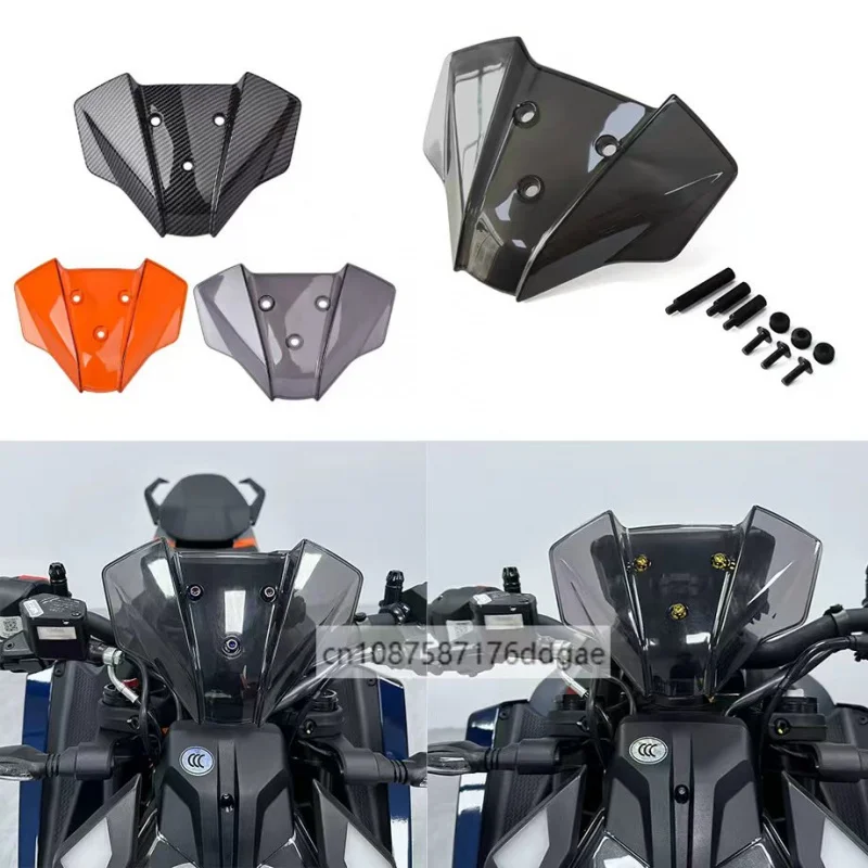 

Дефлектор ветрового стекла для Duke 125 250 2024-2025, передняя защита воздушного экрана для KTM Duke 390 2024, аксессуары для мотоциклов