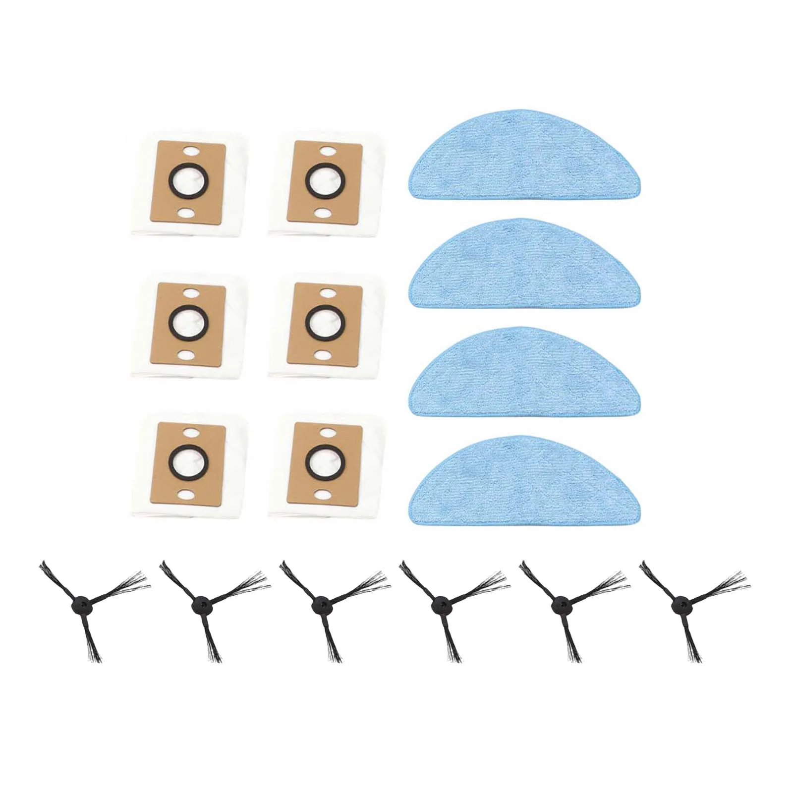 Side Brush Filter for Mop Cloth Dust Bag Set for ILIFE A12 for Pro V9 Pro Robot Vacuum Cleaner to Maintain Floor