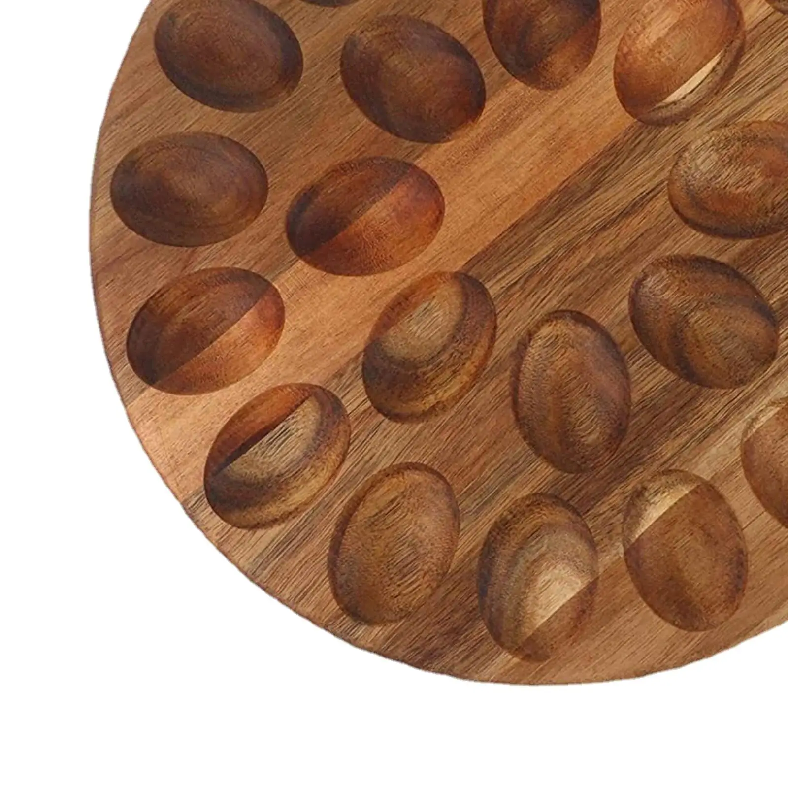 Wood Deviled Egg Platter Charcuterie Board Reusable Deviled Egg Container for Countertop Refrigerator Kitchen Party Home