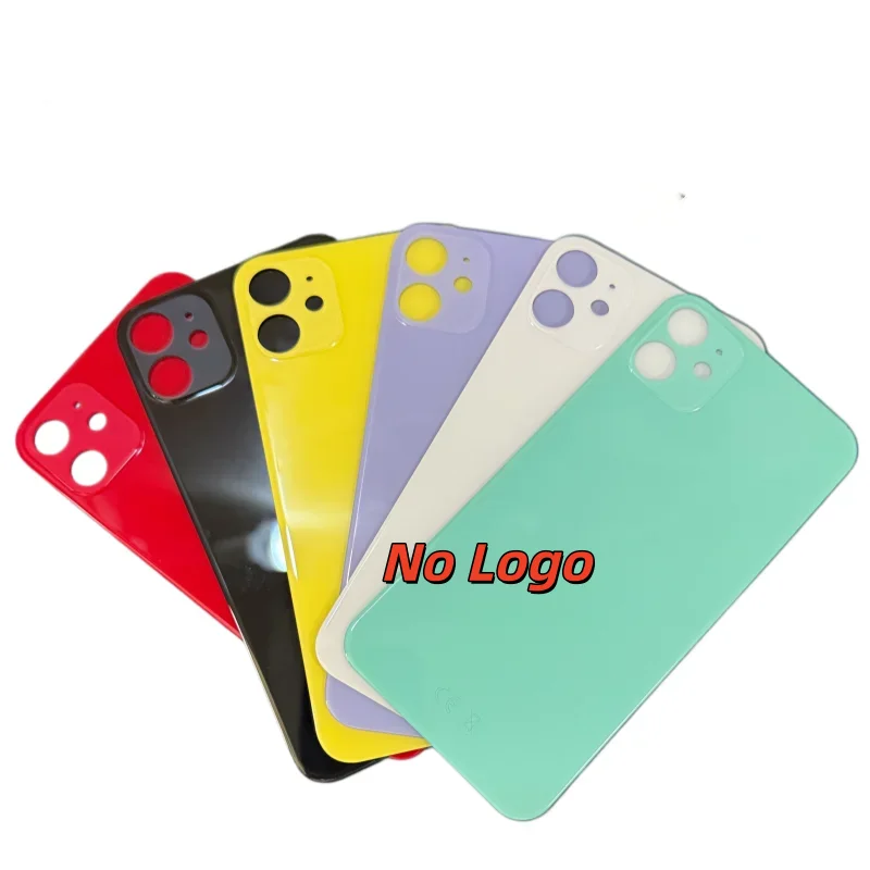 Back Glass For IPhone 11 Back Cover Glass Fast Replacement Housing Battery Cover Big Hole Rear Glass with glue
