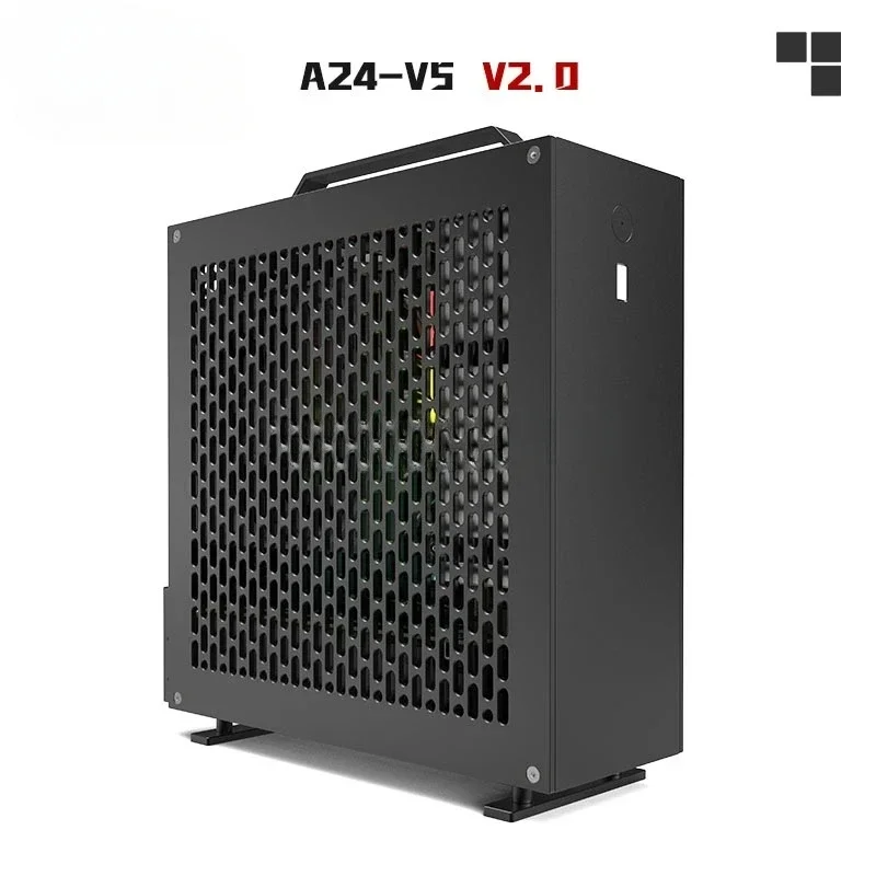 Lzmod-Mini Power Supply, A24-V5 2.0, Dual Slot, Single Display, 1U, Itx Chassis with Double Chamfer, 5 Litre