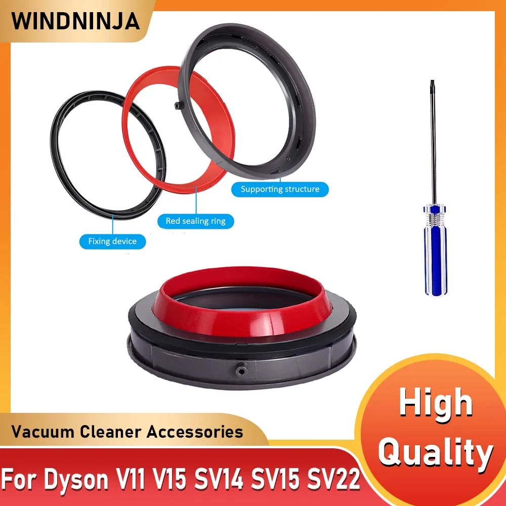 حاوية الغبار العلوي حلقة لإحكام الإغلاق الثابتة قطع الغيار لملحقات المكنسة الكهربائية دايسون V11 V15 SV14 SV15 SV22