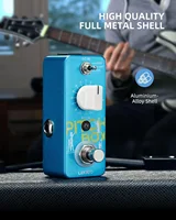 Ultimate Mini Pitch Fx: Lekato Armonizador/palanca de cambios/pedal de desintoxicación de 3 modos con True Bypass para guitarra y bajo