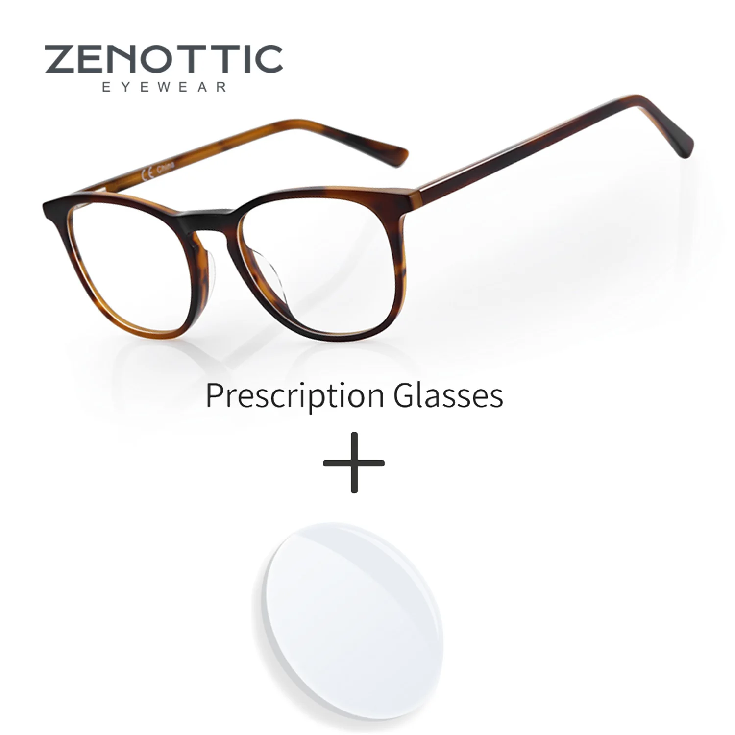 

ZENOTTIC Square Prescription Glasses Men Fashion Progressive Eyeglasses Women Blue Light Blocking Photochromic Optical Glasses