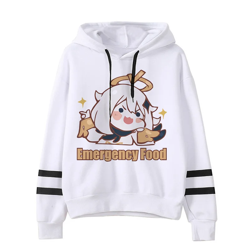 Sweatshirt Xiao Genshin Impact Hoodie Kawaii Cartoon Harajuku Genshin Streetwear Hu Tao Graphic Hoody Unisex Sweatshirts