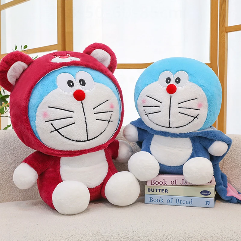 

Kawaii Plush Toy Stuffed Doll Doraemon Strawberry Bear Stitch Cat Robot Cute Kids Birthday Xmas Gift for Children Soft Toy