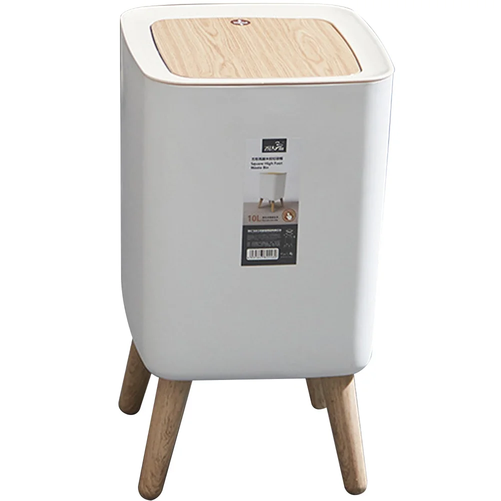 

Press Type Plastic Trash Can Large Capacity Lid Covered Bathroom Kitchen Rubbish Bin Household Garbage Container Odor Proof