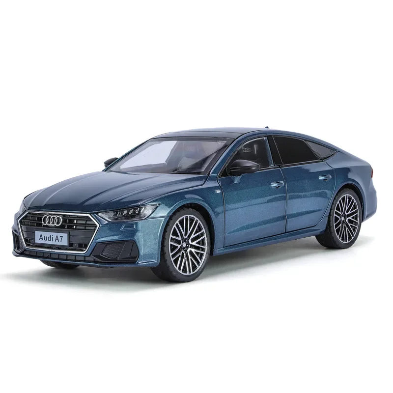 1:24 Audi A7 modello di auto in lega diecast giocattolo in metallo alta simulazione Sound Light Collection Boy per regali di compleanno per bambini C320