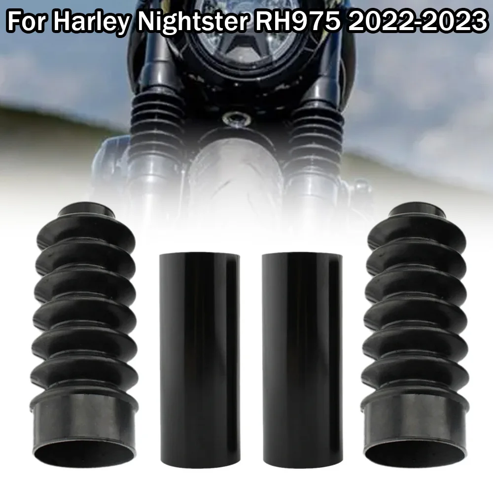 

FOR Harley Davidson Nightster 975 RH975 2022 2023 Motorcycle Front Fork Dust Boots Shock Absorber Protectors RH 975