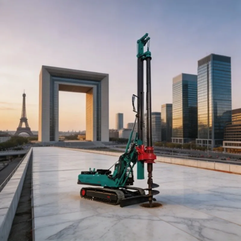 Diesel Crawler Rotary Drilling Rig Drill Rig Borehole Machine 240kNm Torque 70m Depth for Foundation Engineering
