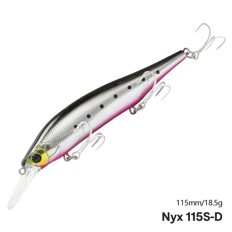 TSURINOYA 115S NYX SinKing Minnow Jerkbait 18,5 g 115 mm Salzwassersystem Künstlicher professioneller Angelköder