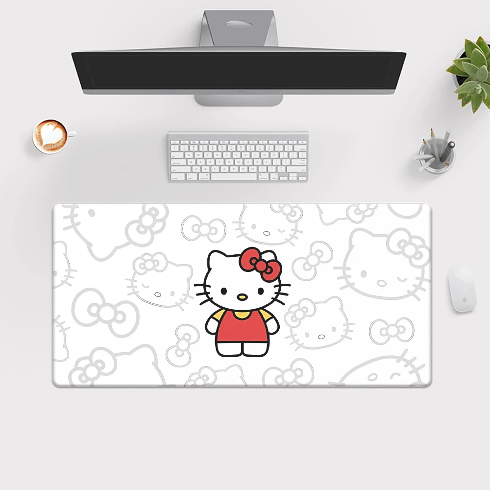 Cute mouse pad Sanrio HelloKitty girl decoration Mouse Pad Keyboard Gaming Accessories Mouse Mats Game Office Computer PC Gamer