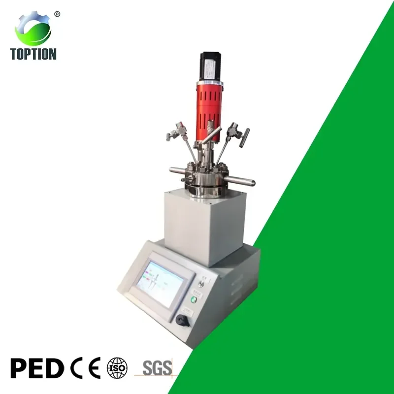 Industrial PLC Controlled 500ml High Pressure Reaction Kettle Stirring Speed Control 300 Temperature Automatic Chemical