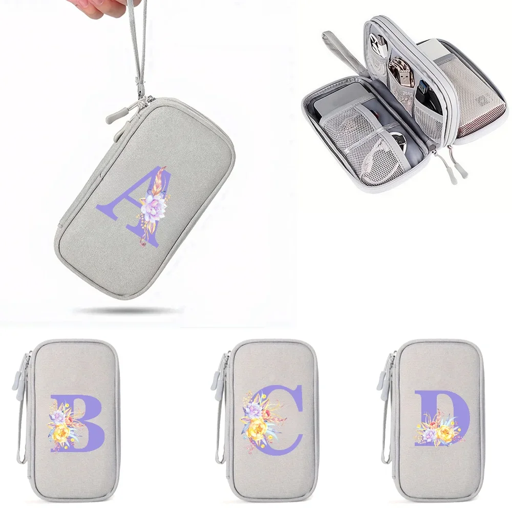 Portable Travel Digital Product Storage Bag Organizer Multi-layer Headset Cable Bag Charging Treasure USB Data Cable Bag