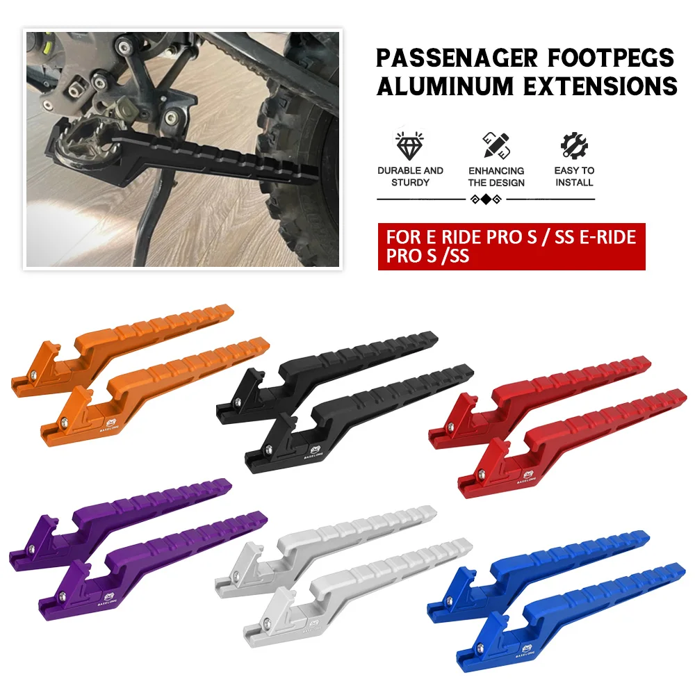 

For E RIDE PRO S / SS E-RIDE PRO S / SS Motorcycle Foot Peg Extensions Passenger Footpegs For 79 BIKE Falcon M VTB VENTUS ONE