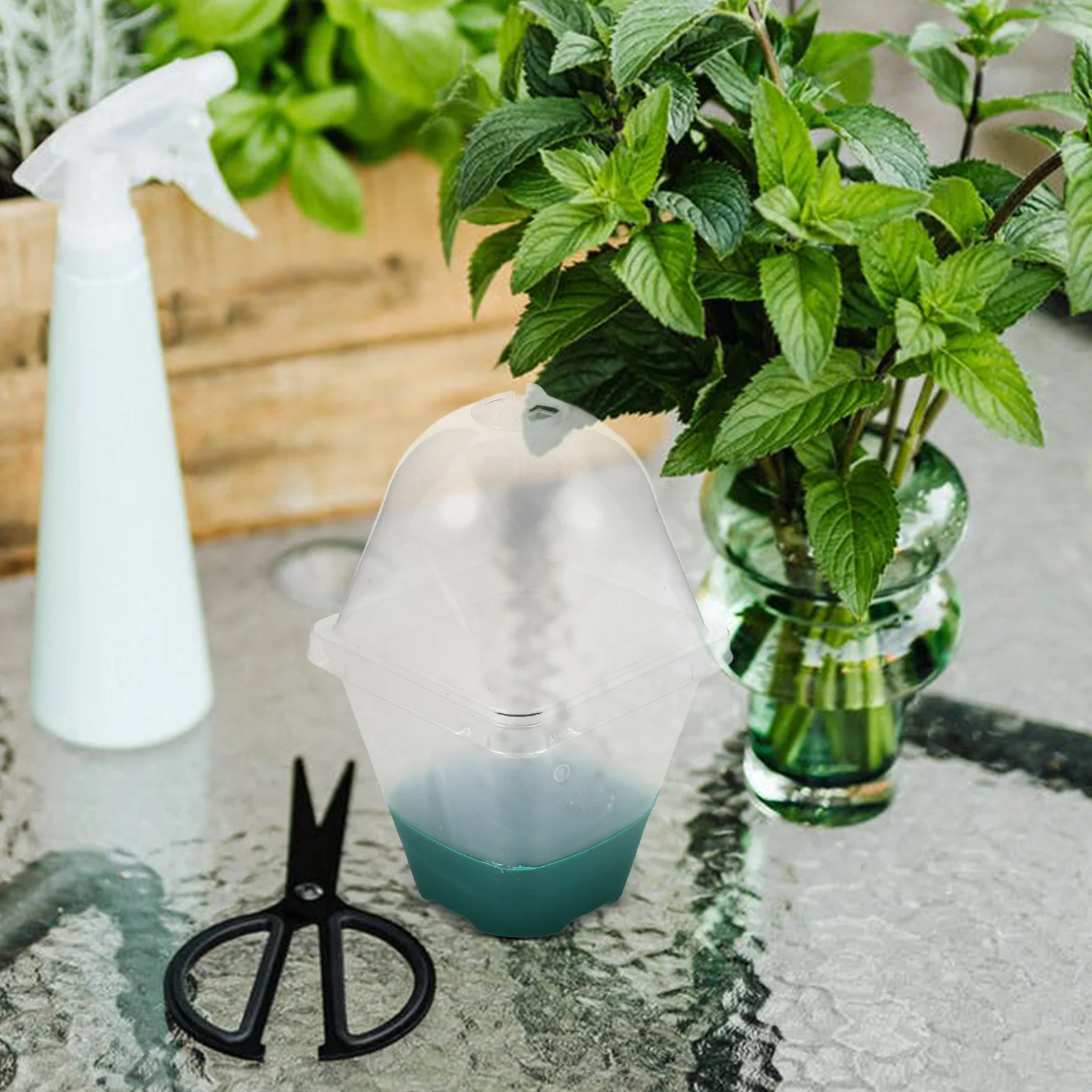 

Durable Small Nursery Pot Plastic Silicone Breathable Plant Pot for Succulent and Small Plants Indoor Garden Supply