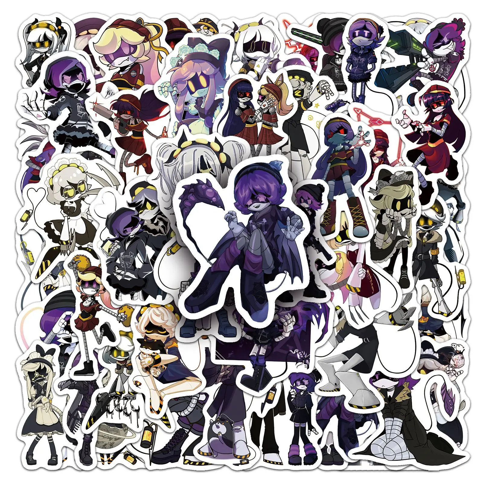 

50PCS New Murder Drones Cartoon Animated Stickers Cute Fun Waterproof Decal Kids Toy DIY Water Cup Pencil Box Guitar Diary