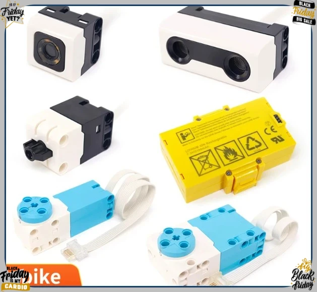 Spike Servo Motor Building Blocks with Infrared Ultrasonic Pressure Color Sensor for Toys 45602 45605 45606