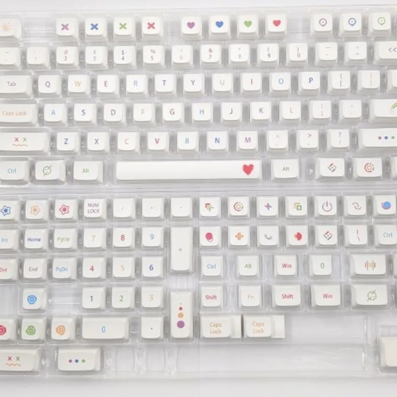 다채로운 PBT 키캡 137 키, PBT 소재 XDA 프로필 키캡, Teclado DIY 기계식 키보드 키트, 귀여운 키캡, 맞춤형