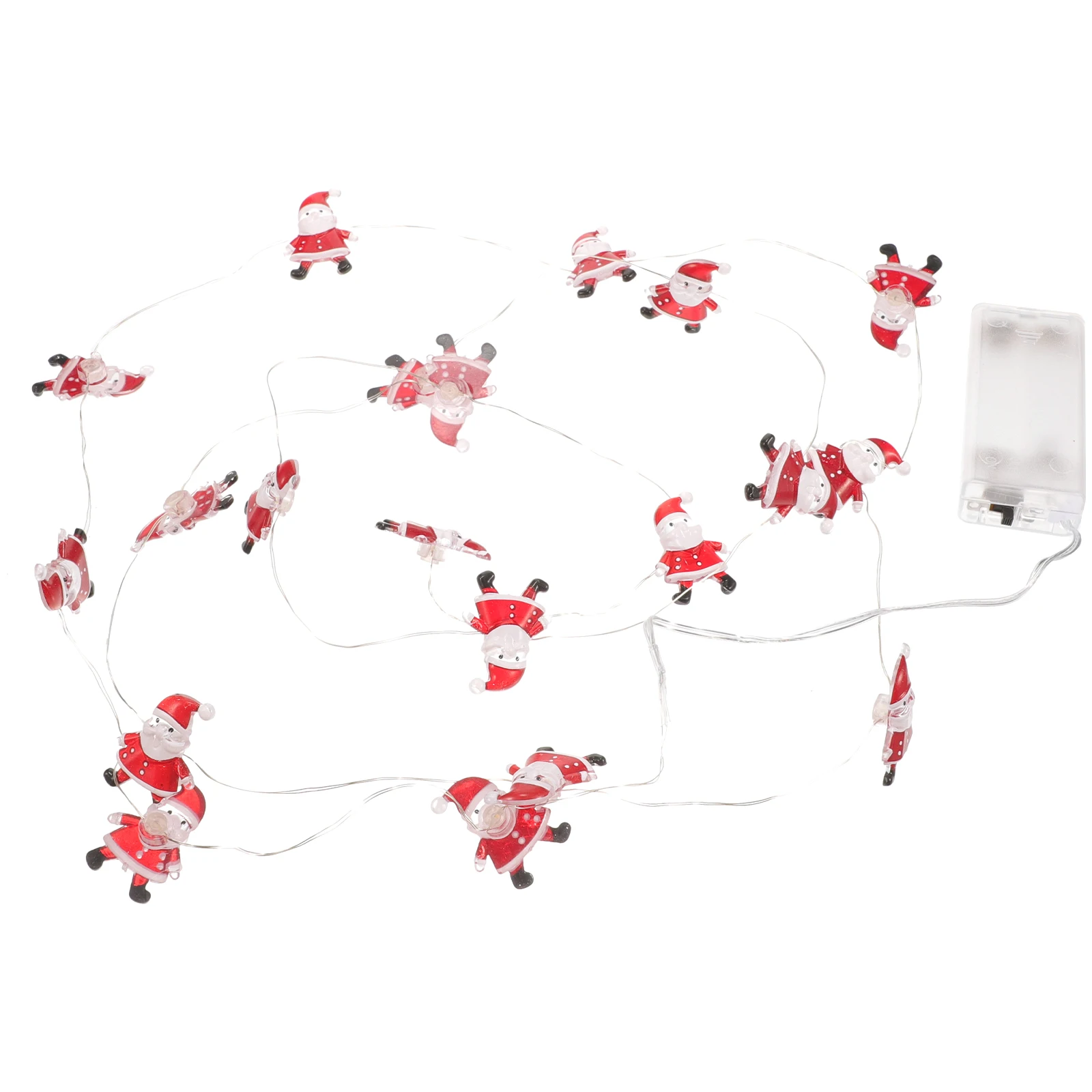 

Christmas Santa Claus LED String Light Outdoor Type String Lamp No Waterproof Holiday Party Decoration