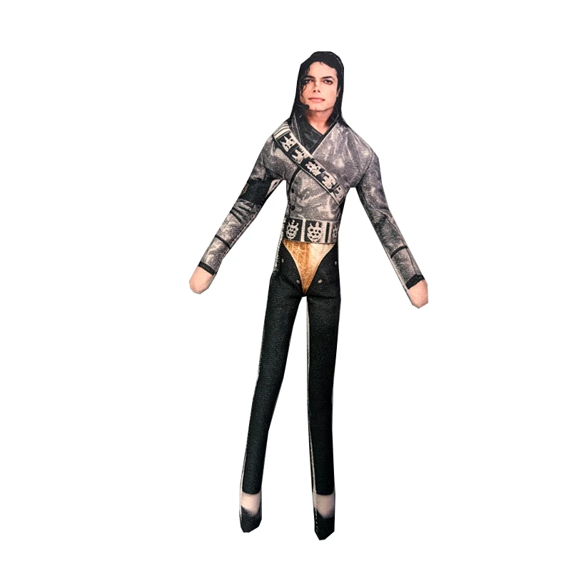 New Style Michael Jackson Cosplay Prop Stuffed Figure Dolls Room Decoration Doll Plush Abstract Joint Mobility Props Gift view 6