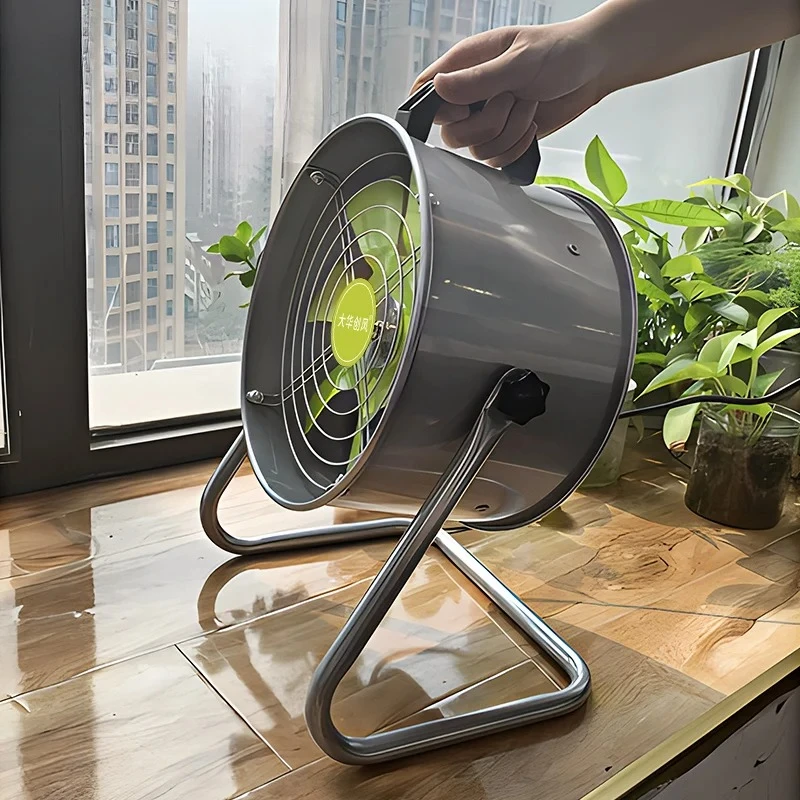 Strong Smoke Extraction Fan for BBQ & Moxibustion, Portable Kitchen Ventilation Fan with Adjustable Speed, Easy Mobile Home Use