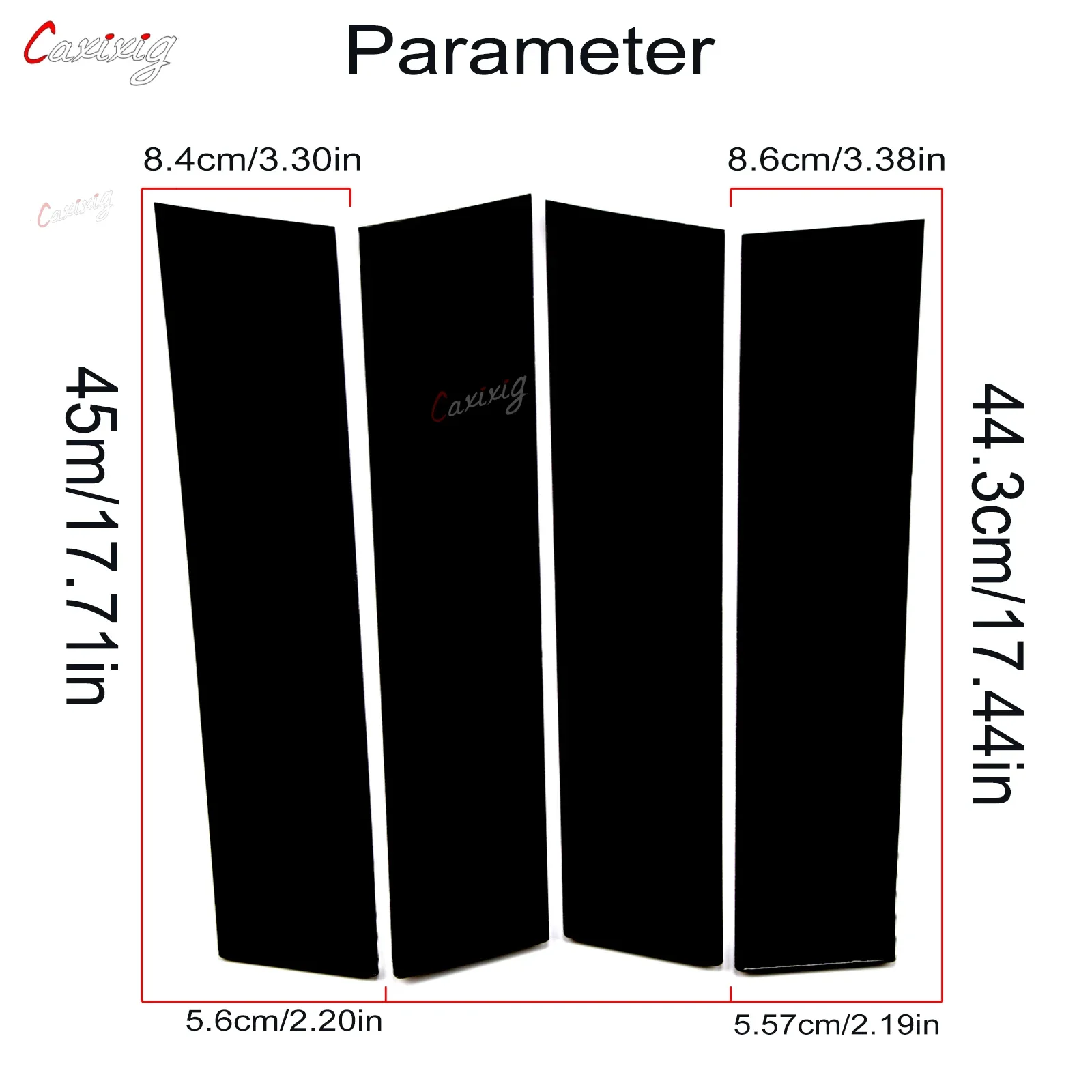 Polished Pillar Posts For Volkswagen VW Golf 6 7 8 MK6 MK7 MK8 Door Pillars Post Trim Car Window B-Pillars Decorative Sticker