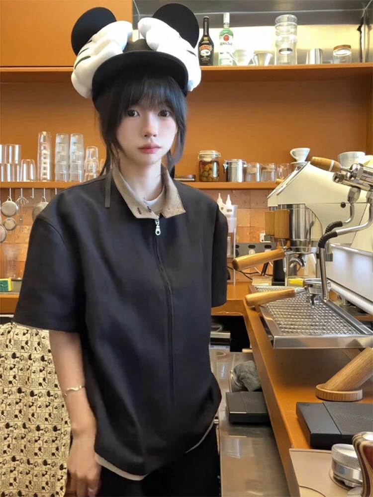 

Мужская летняя льняная куртка Prince of Ws Che ort Sve в американском ретро-стиле, свободного кроя, с элементами из полиэстера...