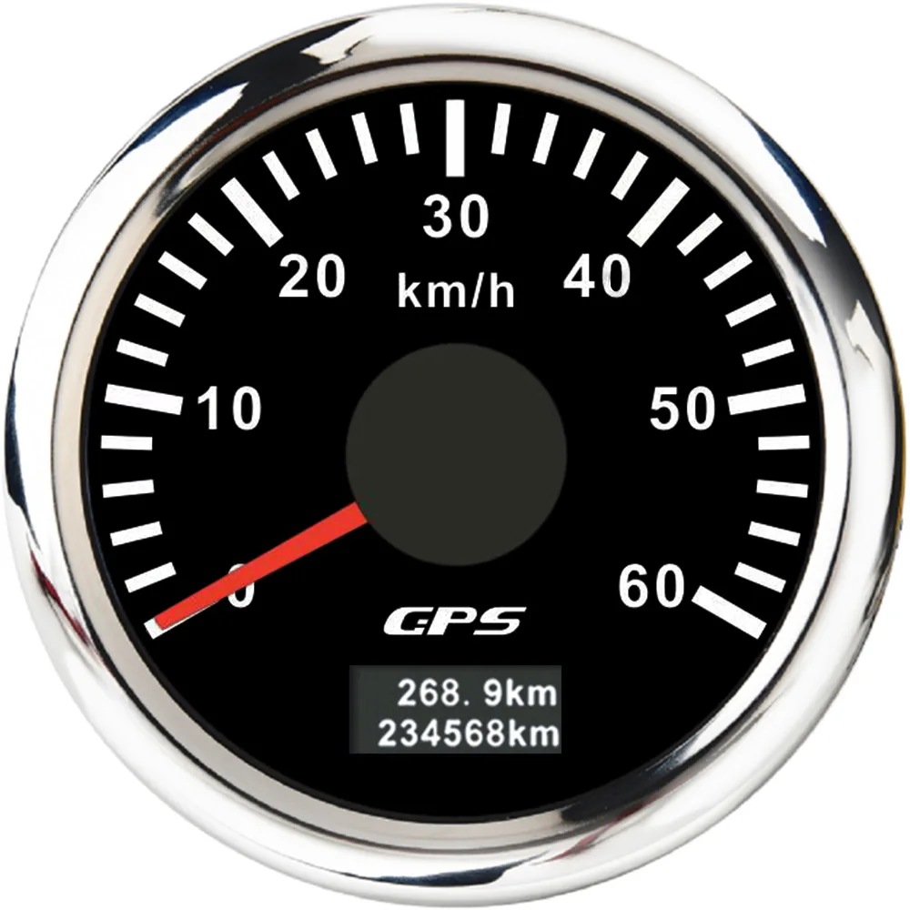 52mm Pointer Speedometer Odometer 0-30/60/80/120/200km/h Colorful Backlight Meter