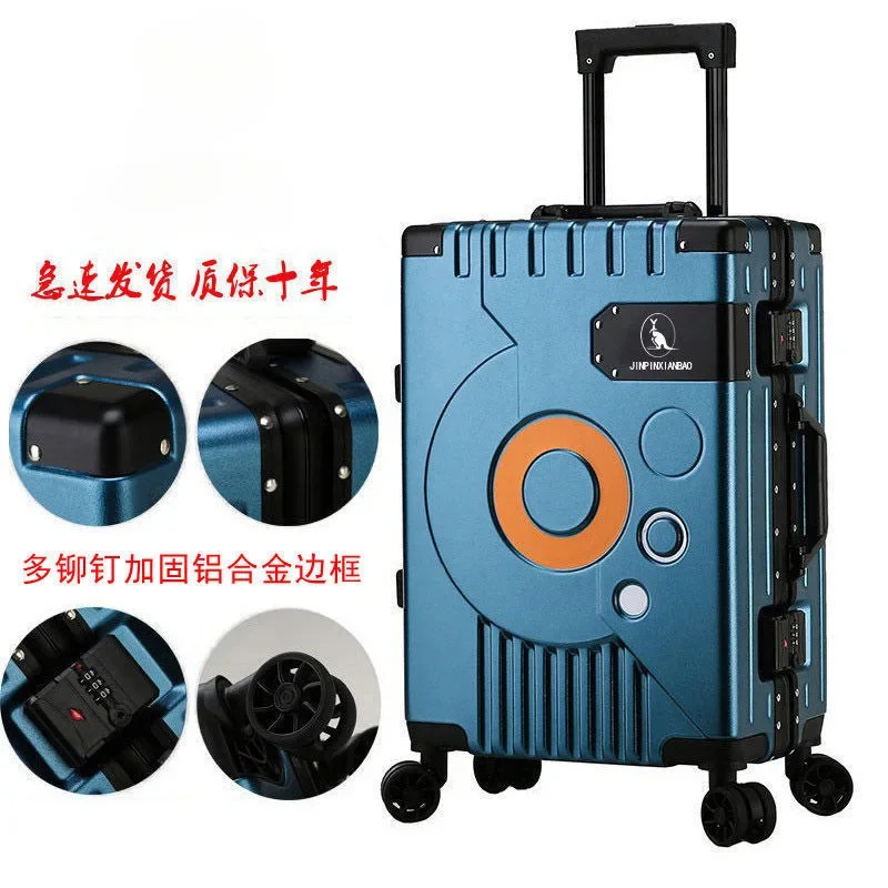 Durable 20 Inch Trolley Suitcase, 24 Inch Suitcase, 26 Inch Suitcase, Student Boarding Zipper Case, Large Capacity